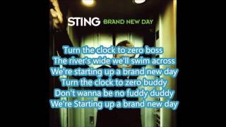 Sting Brand New Day Lyrics [upl. by Llyrehc]