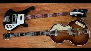 Hofner vs Rickenbacker Bass [upl. by Enerahs249]