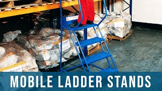 Mobile Ladder Stand Safety  Fall Protection Safety Hazards Training Oregon OSHA [upl. by Lulita]