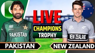 Pakistan vs New Zealand Champions Trophy 2025  Live Cricket Match Today  PAK vs NZ  PAK Batting [upl. by Fenella]