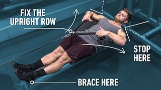 How To Fix The Upright Row Avoid Shoulder Pain amp Maximize Growth [upl. by Chevy890]