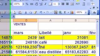 en un seul clic fractionner une feuille excel [upl. by Kerwinn]