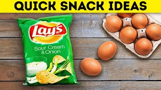 Quick And Yummy SNACK IDEAS  Delicious Recipes You Can Cook Under 5 Minutes [upl. by Freida]