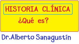 ¿Qué es la Historia Clínica  Clases de medicina [upl. by Elirpa239]