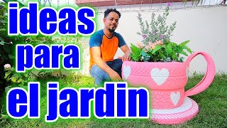 RECICLANDO LLANTAS  TAZA PARA JARDIN [upl. by Sachsse]