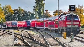 Dieselpower im Bahnhof Lindau am Bodensee [upl. by Patience211]