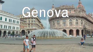 🇮🇹 Genoa Italy IT 2021 midday walking tour [upl. by Gareri]