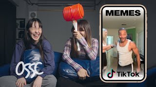 Korean Teens Try Not To Laugh At TikTok Memes [upl. by Attennod]