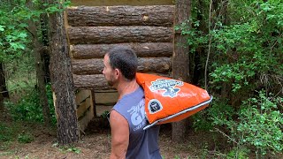 Building a Hog Trap Out Of Pine Sawmill Slabs Don’t Have To Be Expensive To Trap Hogs [upl. by Soutor731]