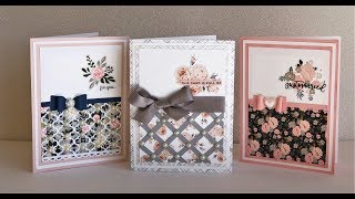 Simple amp pretty handmade card tutorial [upl. by Atteynod]