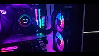 Installing and Testing Cooler Master ML240r liquid AIO [upl. by Emelina625]