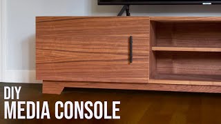 MidCentury Modern TV Stand  DIY Woodworking [upl. by Alcus]