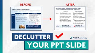 Consulting Slide Walkthrough How to declutter your PowerPoint slides [upl. by Enoved316]