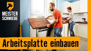 Arbeitsplatte einbauen  HORNBACH Meisterschmiede [upl. by Burns]