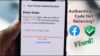 Solved Facebook Two Factor Authentication Code not Received Problem [upl. by Etom86]