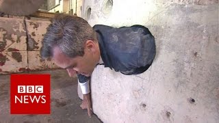 BBC man stuck trying Hatton Gardens vault hole  BBC News [upl. by Monty]