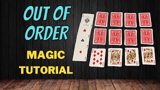 Out Of Order  Self Working Magic Card Trick Tutorial [upl. by Stark704]