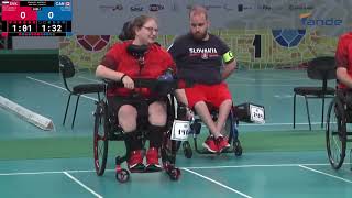 World Boccia Championships 13122022 ½ Final SLOVAKIA vs CANADA BC4 [upl. by Malone]