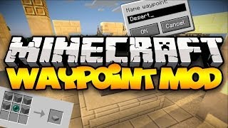 Minecraft WAYPOINTS Teleport Anywhere Anytime  Mod Showcase [upl. by Haroppizt]