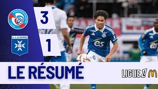 RC Strasbourg  Auxerre  31  Highlights  Ligue 1 202425  Strasbourg Auxerre [upl. by Jaal]