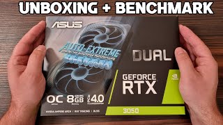 RTX 3050 Asus Dual OC  Unboxing  Benchmark 1080p 1440p [upl. by Eened]