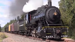 Lake Superior Railroad Museum Steam Train [upl. by Aleydis74]