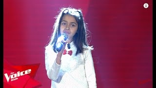 Enkela  Me Fal  Audicionet e Fshehura  The Voice Kids Albania 2019 [upl. by Naillig]