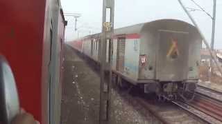 Rare and Historical  Howrah and Sealdah Rajdhani Parallel run for half an hour in NCR [upl. by Johnna]