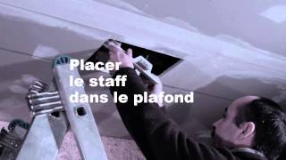 Montage dun staff dans un plafond [upl. by Monsour151]