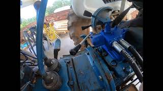 Installing a Rear Remote on a Ford Tractor Ep 22 [upl. by Atineg136]