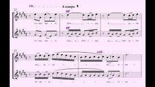 FLOWER DUET  Alto Part Practice MIDI [upl. by Valerian]