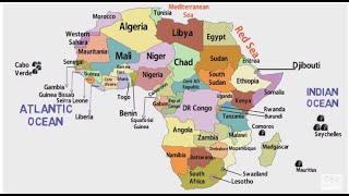 African Countries and Their LocationAfrica Political MapAfrica ContinentList of African Countries [upl. by Kwon303]