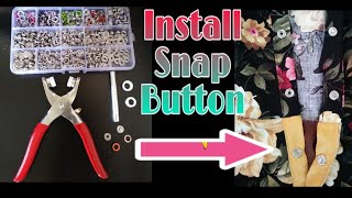 How to Attach a Snap Button [upl. by Eli]