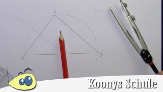 Umkreis konstruieren Beispiel Dreiecke Geometrie [upl. by Edny]