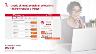 Conoce tu Banco en Línea Cómo hacer una transferencia a cuentas propias [upl. by Bornie465]