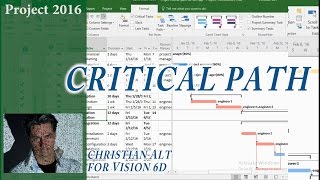 15 MS Project 2016 ● Critical Path ● Howto [upl. by Eelamme]