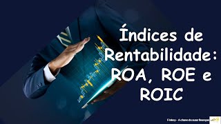 Índices de Rentabilidade ROA ROE e ROIC [upl. by Abbey]