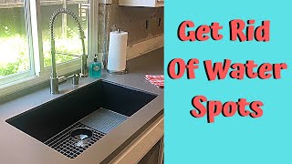 Quick Tip Tuesday How To Clean Your Composite Granite or Quartz Kitchen Sink Bonus Copper Sink Tip [upl. by Reagan]