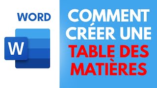 2020 Comment Créer Une Table Des Matières Sur Word Formation Word Gratuit [upl. by Malvina]