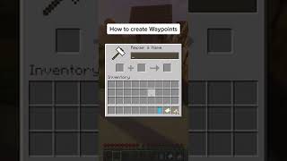 HOW TO CREATE WAYPOINTS IN MINECRAFT EASY 1165 bedrock Java pe [upl. by Shaughn]