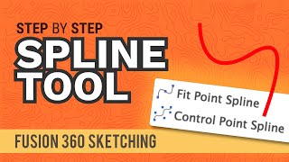 How to Create Fit Point Splines and Control Point Splines in Fusion 360 [upl. by Cave]