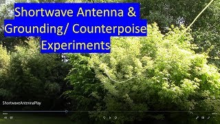 Shortwave radio antenna and ground demonstration [upl. by Bashuk]