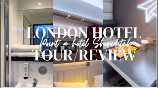 Point a hotel Shoreditch London tour review in contrast to Travel Lodge  Affordable London hotels [upl. by Adiaz]