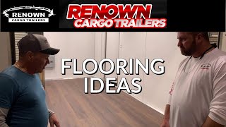 Enclosed Cargo Trailer FLOORING IDEAS  Renown Cargo Trailers  Mobile Business [upl. by Mientao]