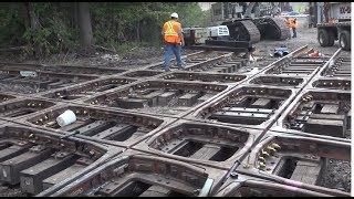 Wayne Junction Railroad Diamond Replacement [upl. by Derfnam401]