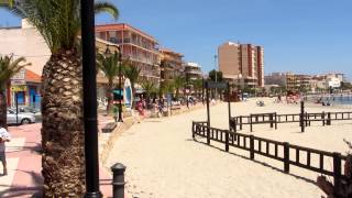 The beautiful beach and boulevard of Lo Pagán Murcia Spain [upl. by Edsel772]