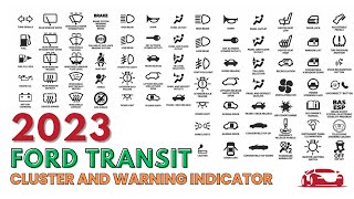 2023 FORD Transit Instrument Cluster and Warning Indicator Lights [upl. by Fuld]