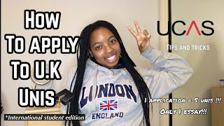 How to Apply to UK 🇬🇧 Universities  UCAS  Step by Step  International Student Edition [upl. by Oirram]