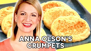 Professional Baker Teaches You How To Make CRUMPETS [upl. by Tnerual168]