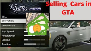 GTA V Online  How to Sell stolen cars For new and returning players2023 Works [upl. by How]